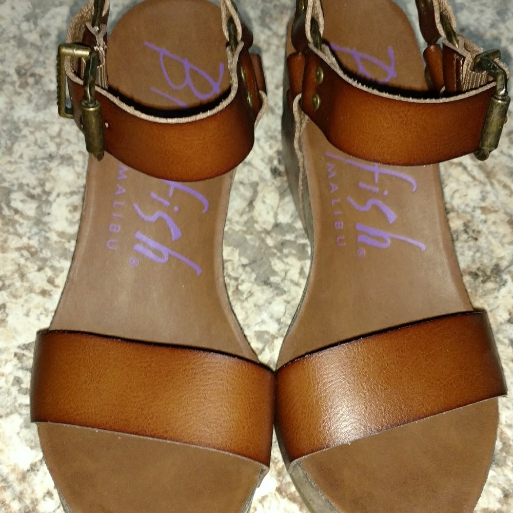 Leather wedges